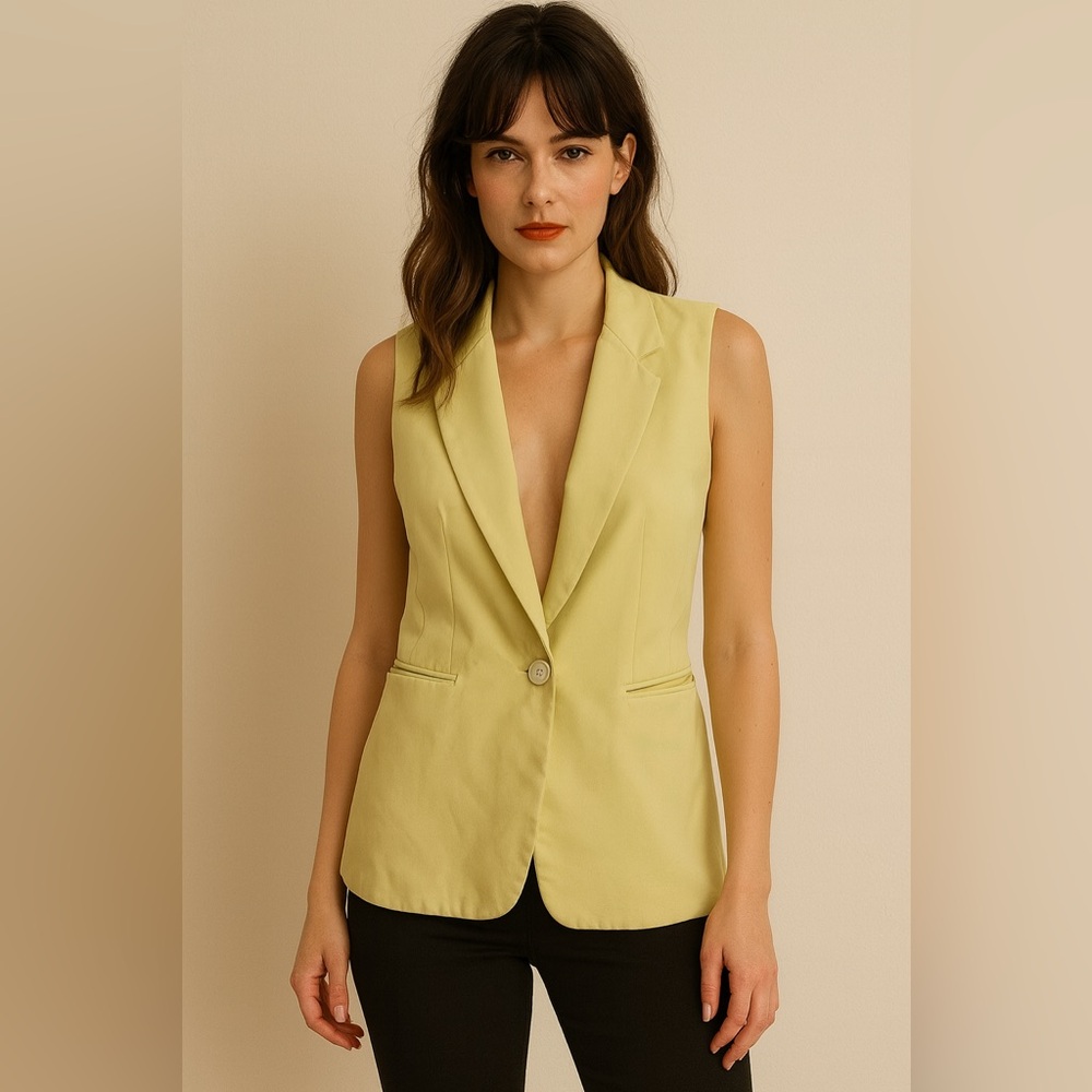 Joie Sleeveless Tailored Blazer Vest NWOT